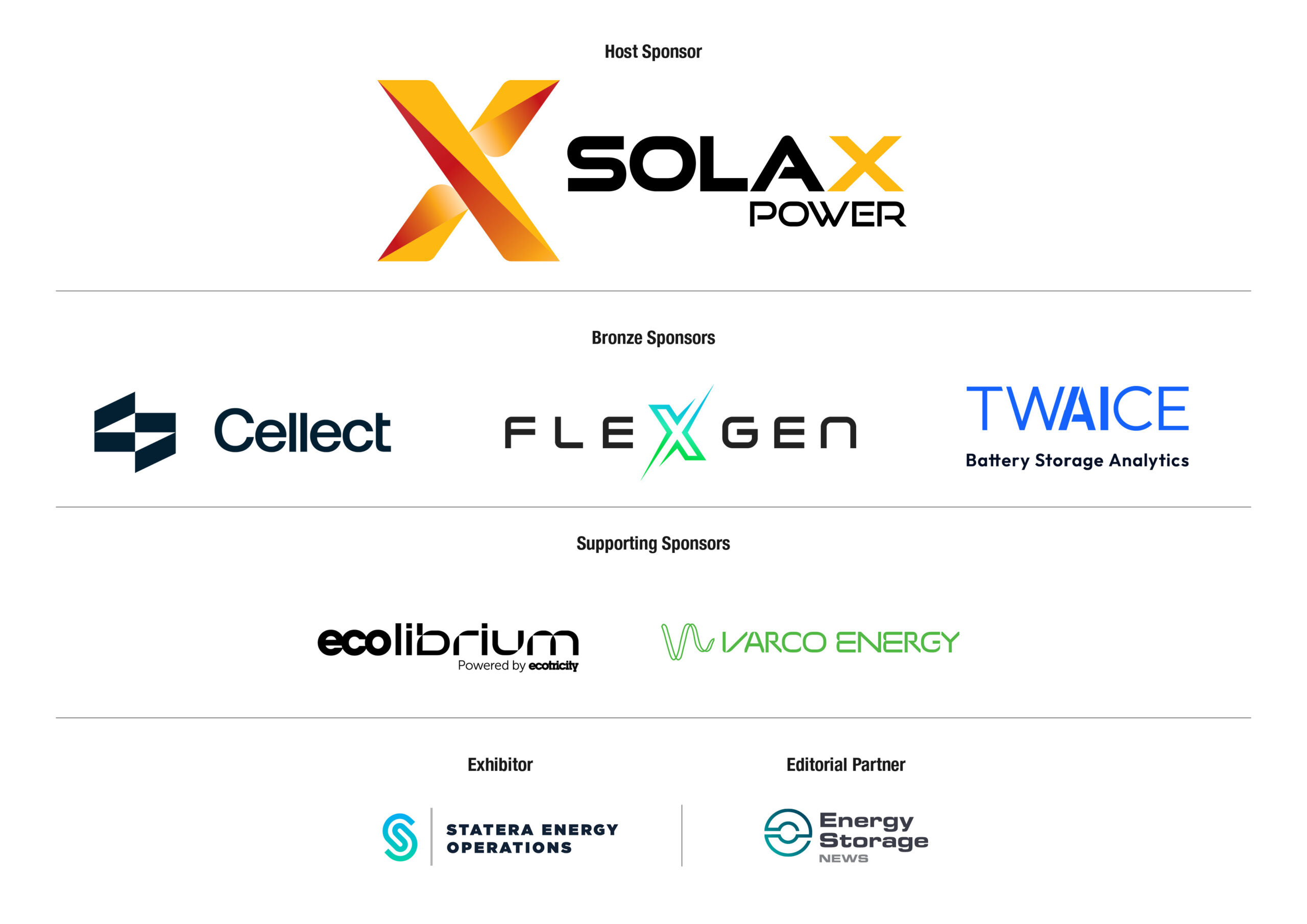 Battery Asset Management Summit UK & IRE Sponsors and Partners