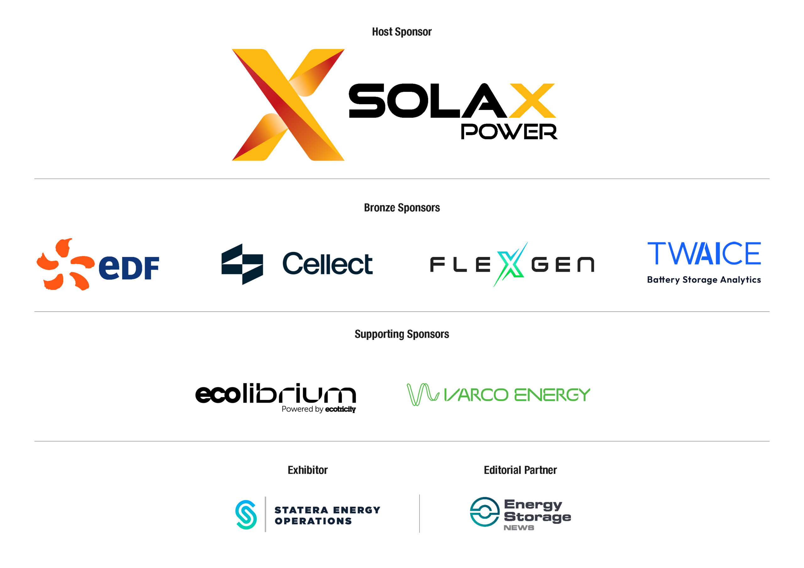 Battery Asset Management Summit UK & IRE Sponsors and Partners